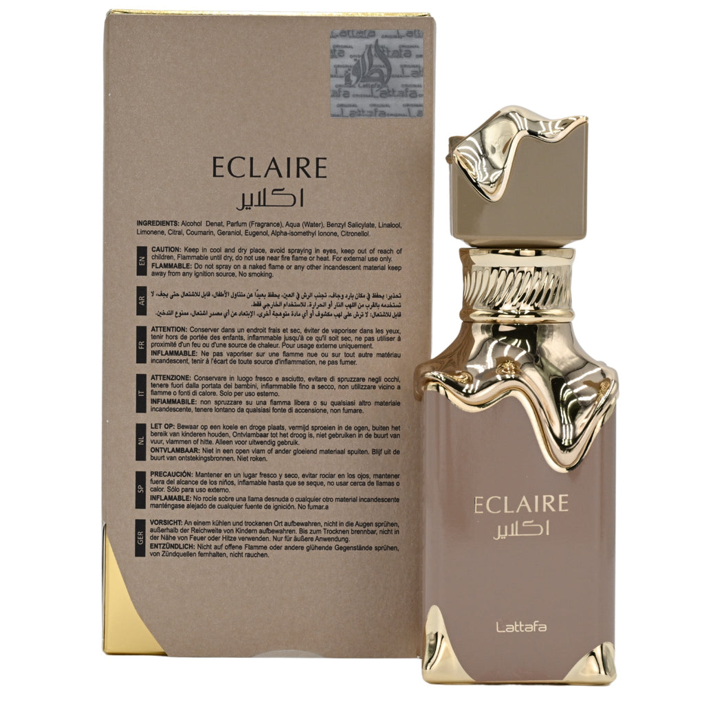 Eclaire by Lattafa perfume for unisex EDP 3.3 / 3.4 oz New in Box