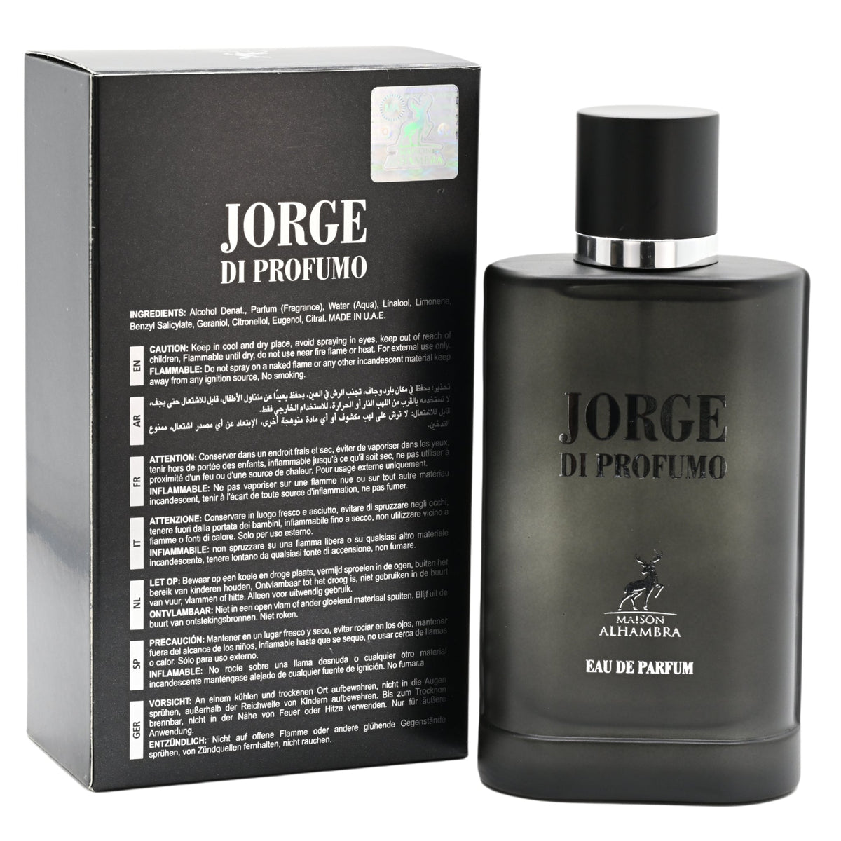 Jorge Di Profumo by Maison Alhambra cologne men EDP 3.3 / 3.4 oz New in Box