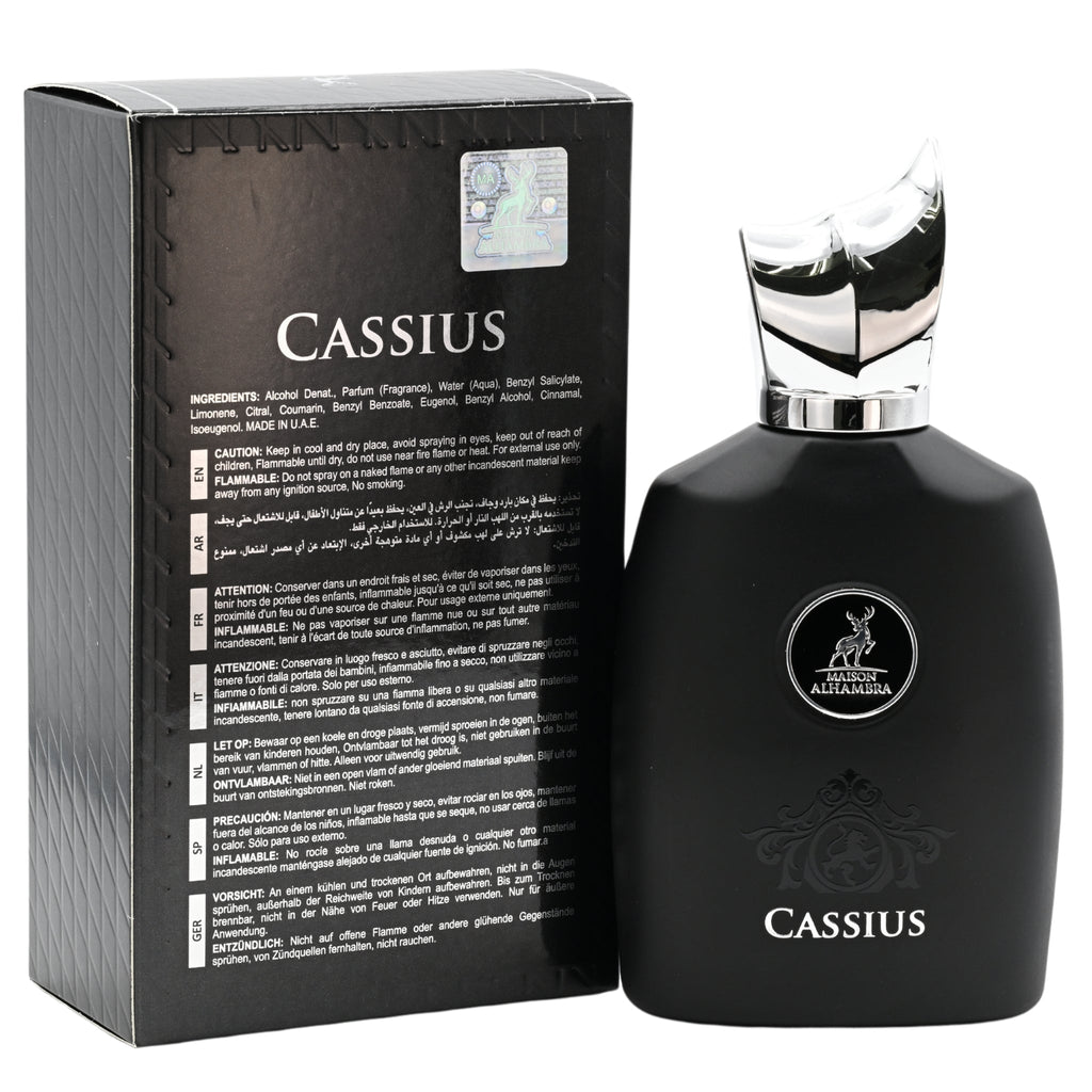 Cassius by Maison Alhambra perfume for unisex EDP 3.3 / 3.4 oz New in Box
