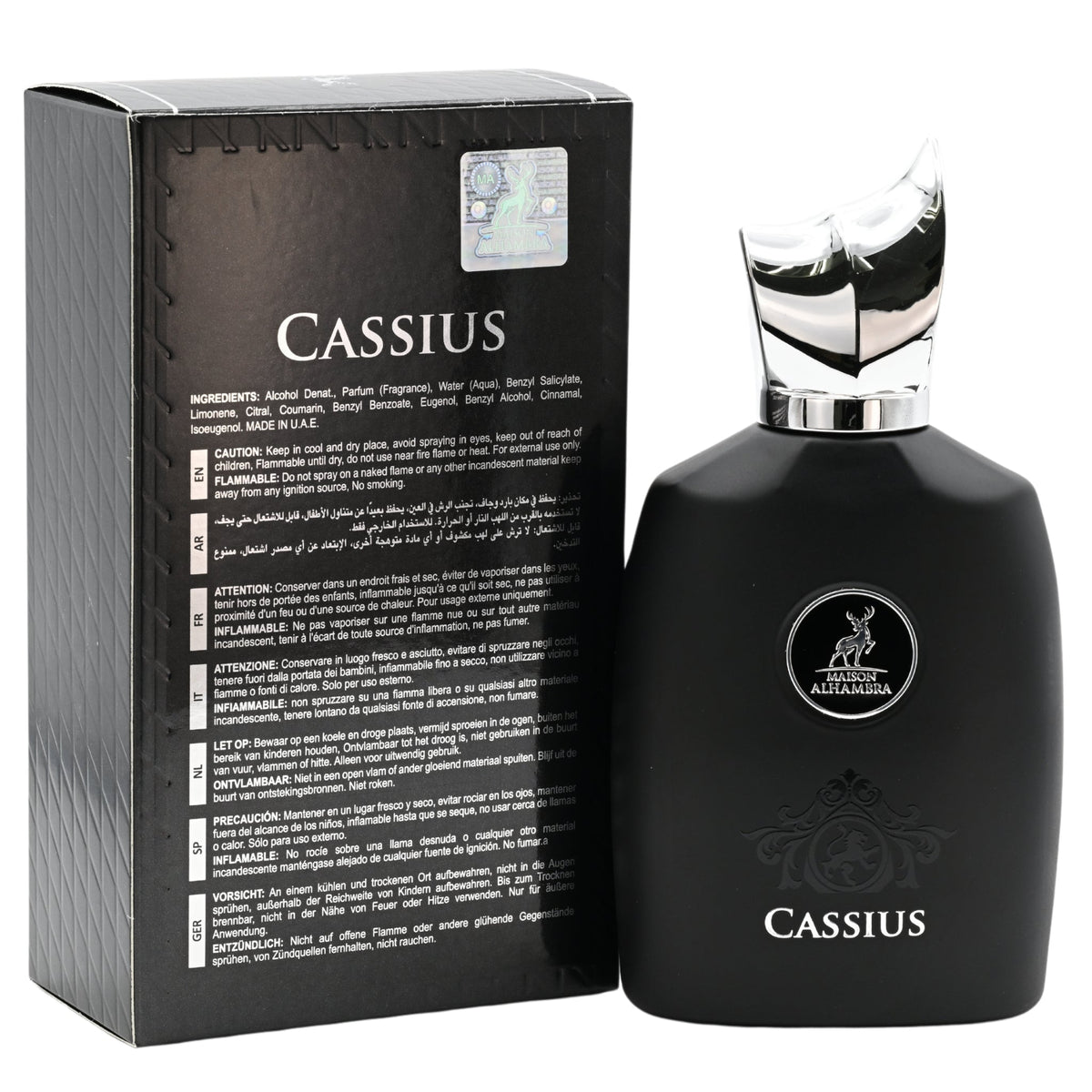 Cassius by Maison Alhambra perfume for unisex EDP 3.3 / 3.4 oz New in Box