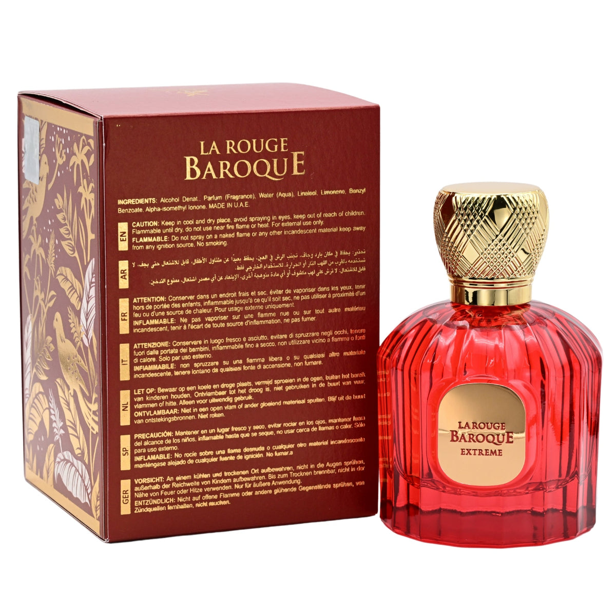 La Rouge Baroque Extreme Maison Alhambra unisex EDP 3.3 / 3.4 oz New in Box