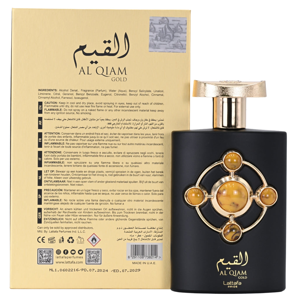 Al Qiam Gold by Lattafa cologne for women EDP 3.3 / 3.4 oz New in Box