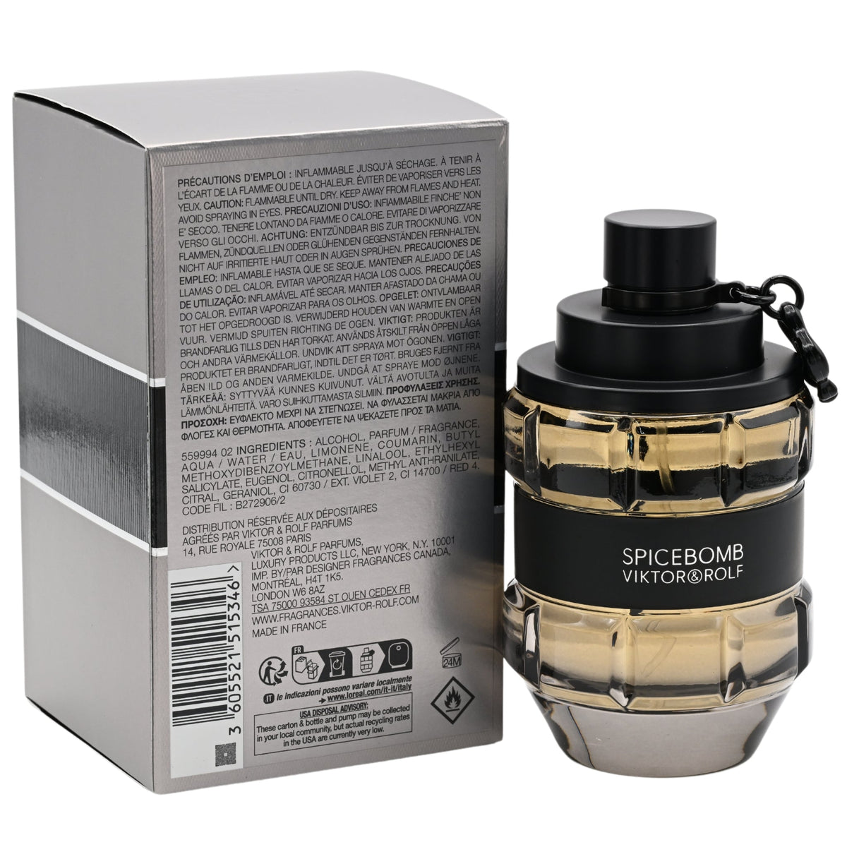 SPICEBOMB by Viktor & Rolf for men cologne edt 3.0 oz New in Box