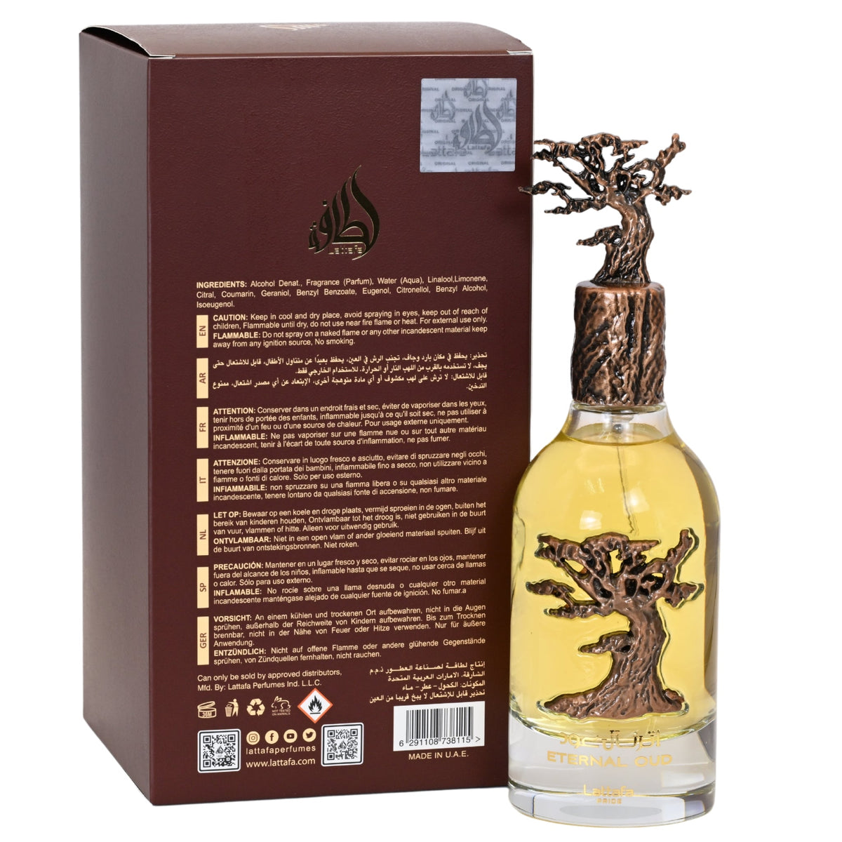 Pride Eternal Oud by Lattafa perfume for unisex EDP 3.3 / 3.4 oz New in Box