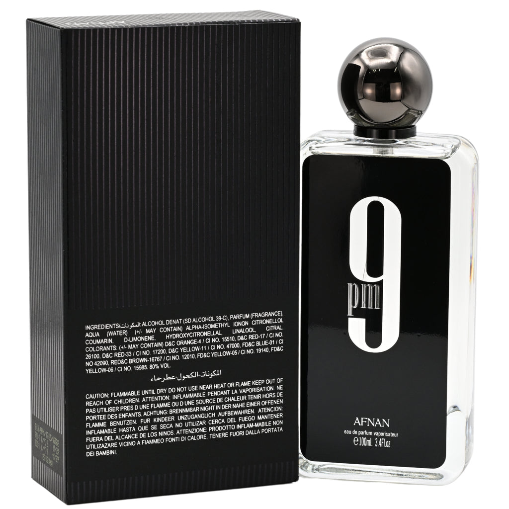 9 PM by Afnan cologne for men EDP 3.3 /3.4 oz New in Box