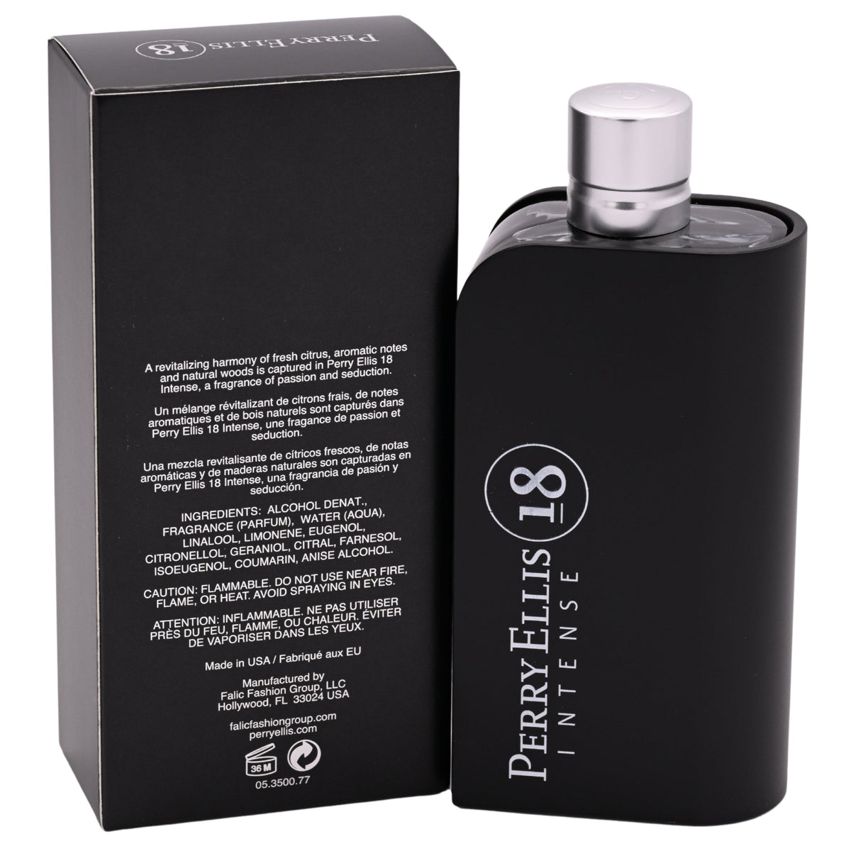 Perry 18 Intense by Perry Ellis edt men Cologne 3.3 / 3.4 oz New in Box