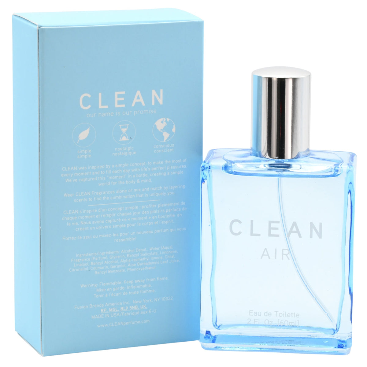 Clean Air by Clean for women EDT 2 oz New In Box