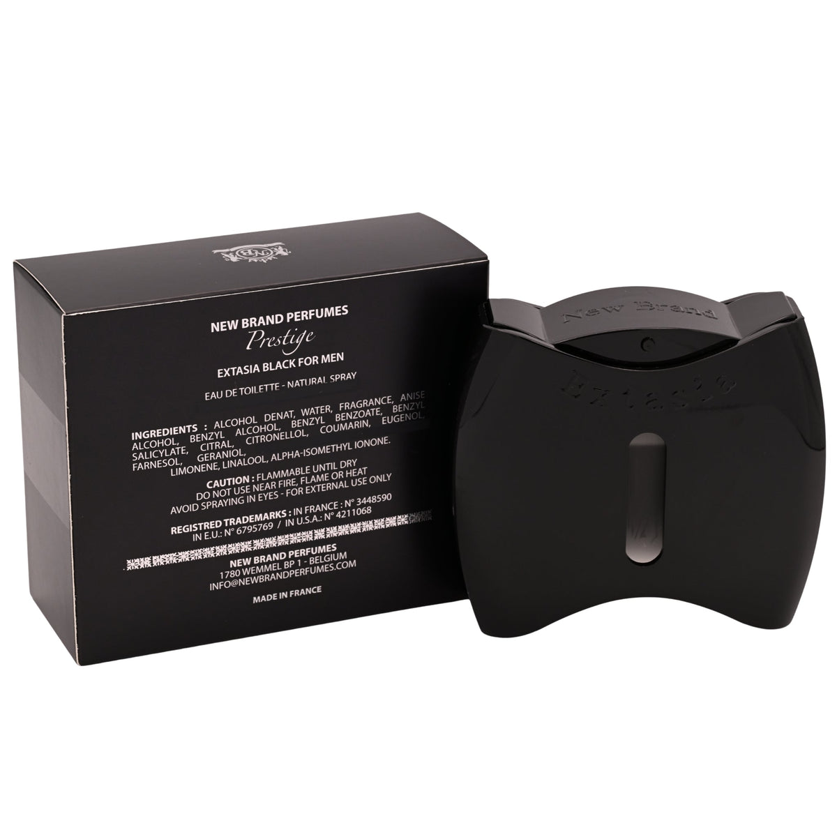 Prestige Extasia Black by New Brand cologne for men EDT 3.3 /3.4 oz New In Box