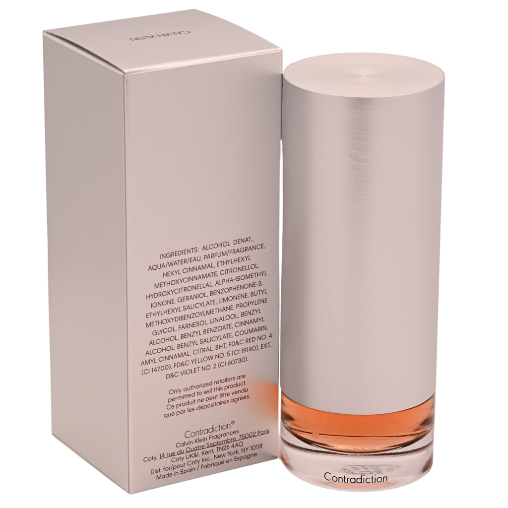 CONTRADICTION by Calvin Klein 3.4 oz EDP Perfume For Women New in Box Sealed