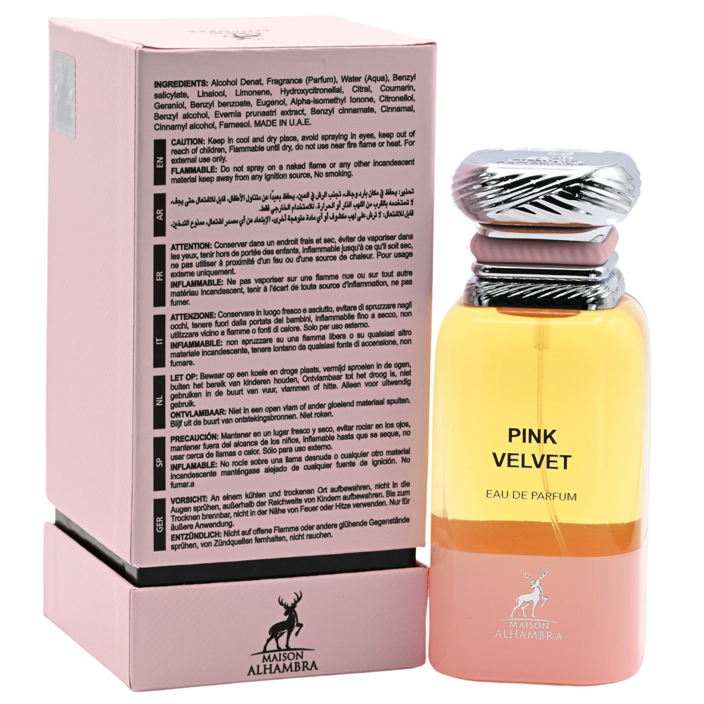 Pink Velvet by Maison Alhambra perfume for women EDP 2.7 oz New in Box