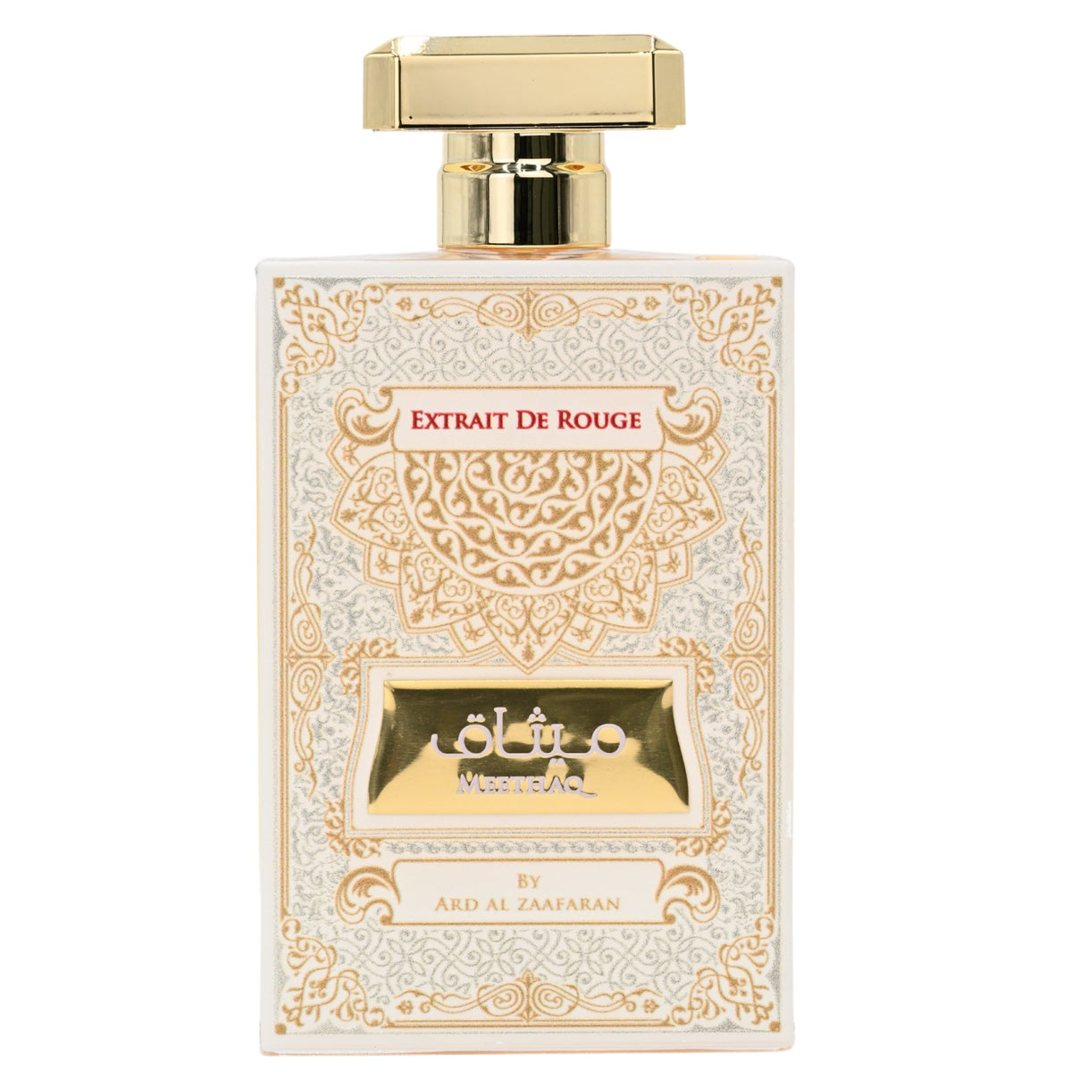 Meethaq Extrait De Rouge by Ard Al Zaafaran unisex EDP 3.3 / 3.4 oz New in Box