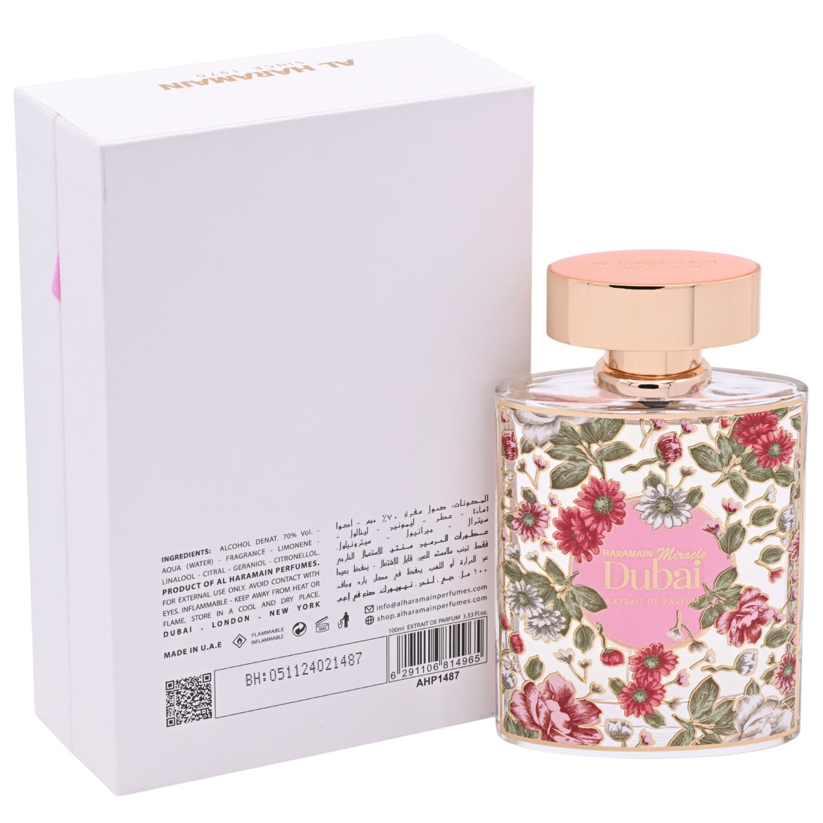 Miracle Dubai by Al Haramain for Women EDP 3.3 / 3.4 oz New in Box