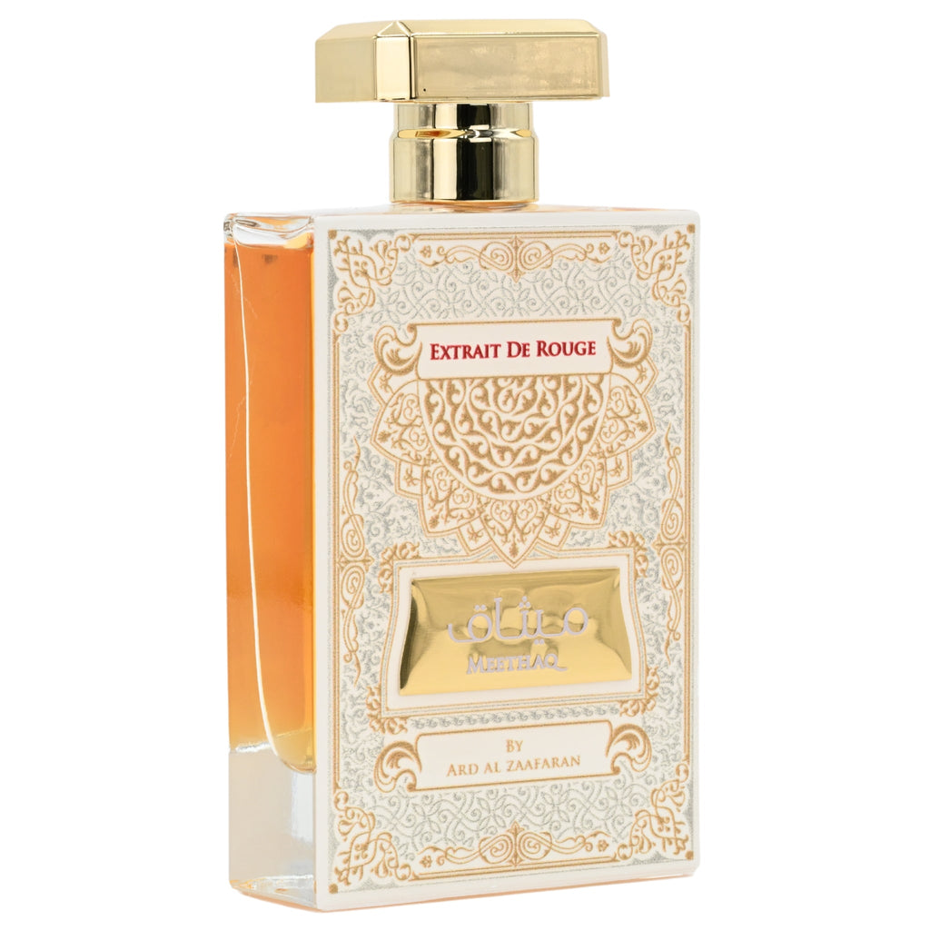 Meethaq Extrait De Rouge by Ard Al Zaafaran unisex EDP 3.3 / 3.4 oz New in Box