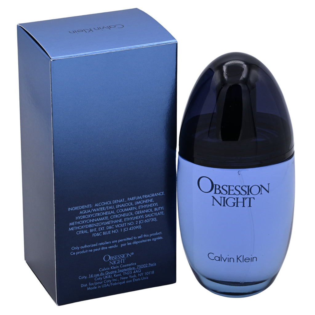 OBSESSION NIGHT by Calvin Klein Perfume for Women 3.3 / 3.4 oz EDP New in Box