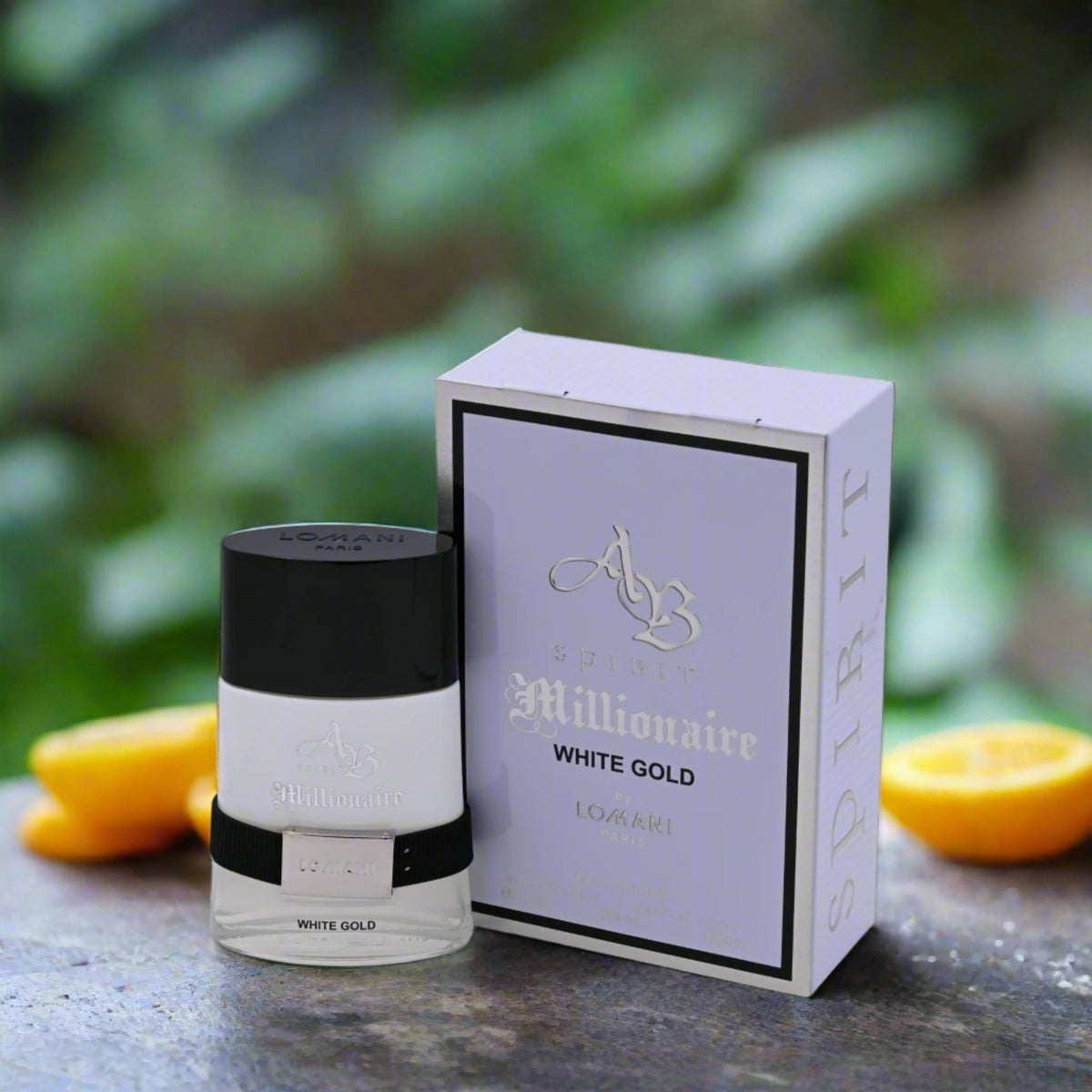 AB Spirit Millionaire White Gold by Lomani for men EDP 3.3 / 3.4 oz New in Box