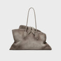 The Attico La Passeggiata Medium Top Handle Bag - Dark Grey