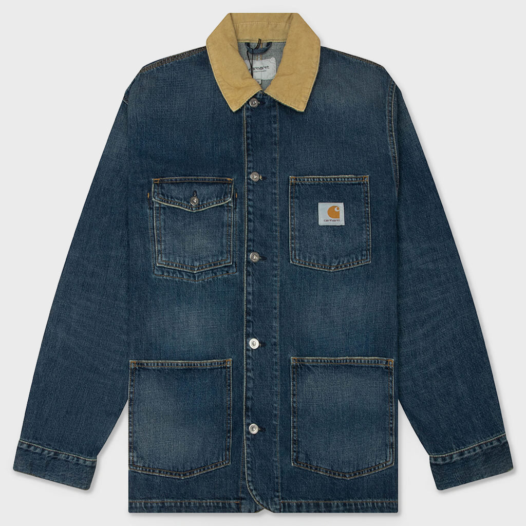 Warren Chore Coat - Blue/Dusty Hamilton Brown