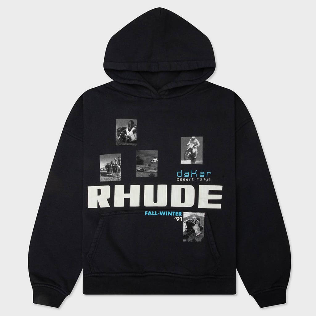 Winter 91 Rallye Hoodie - Vintage Black/White/Blue