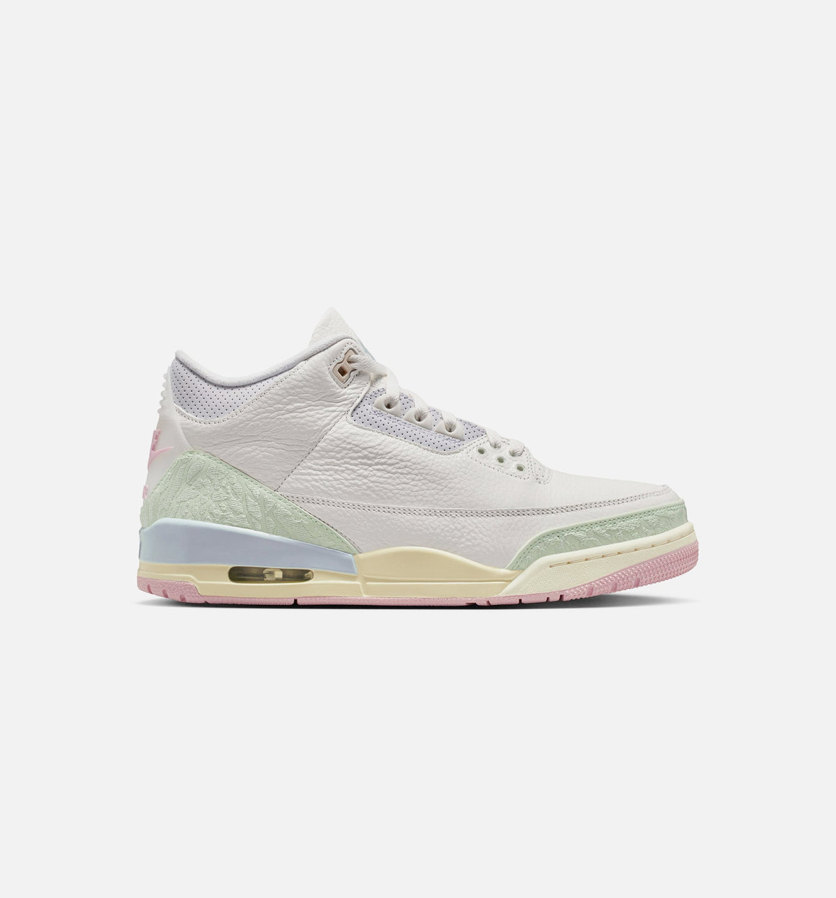 Air Jordan 3 Retro Sail And Jade Aura Mens Lifestyle Shoe - Sail/Jade Aura/Aura/Iced Carmine