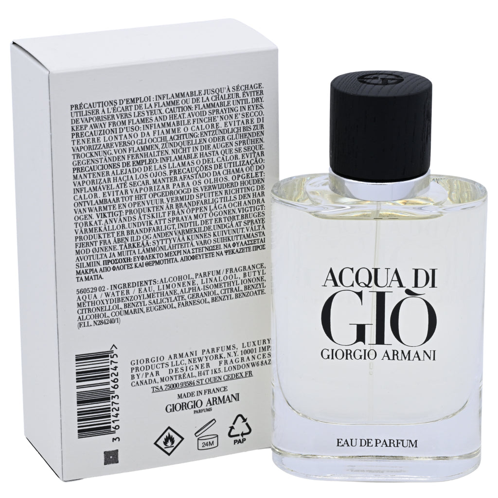 Acqua Di Gio by Giorgio Armani Cologne for Men EDP 2.5 oz New in Box