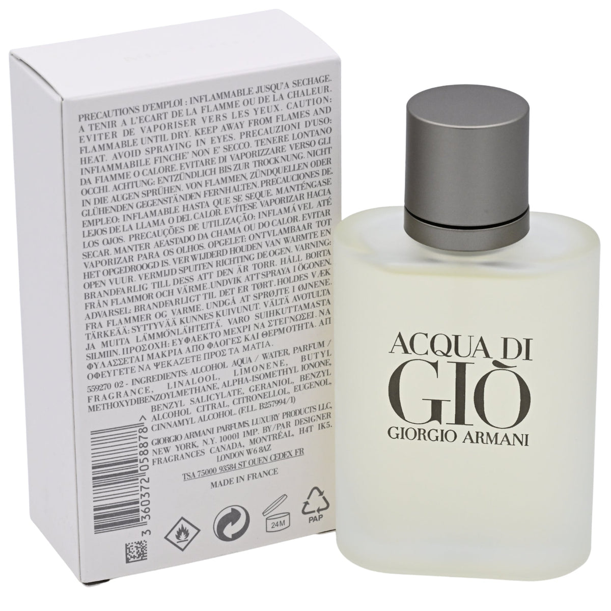 ACQUA DI GIO by Giorgio Armani for men cologne edt 3.4 oz 3.3 New in Box