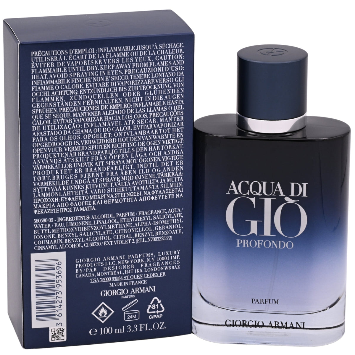 Acqua Di Gio Profondo by Giorgio Armani parfum men 3.3 / 3.4 oz New in Box