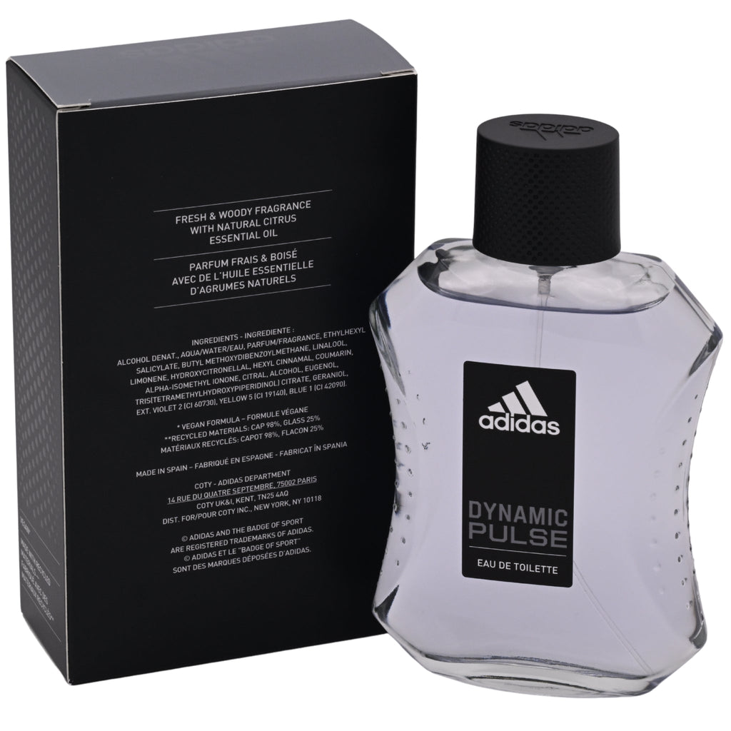 Adidas DYNAMIC PULSE Cologne for Men 3.4 oz edt 3.3 Spray New in BOX