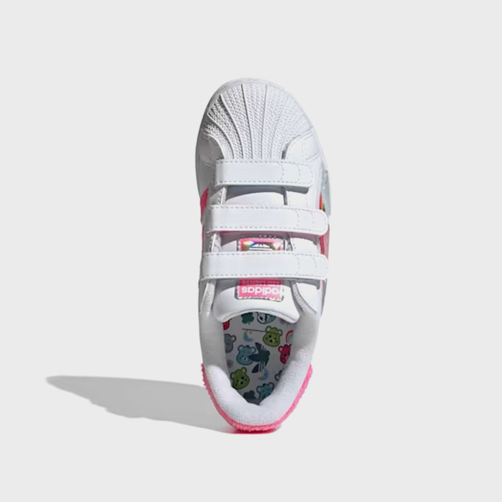 adidas x Care Bears PS Superstar LED Lights Comfort Closure - White / Lucid Pink / Bliss Pink