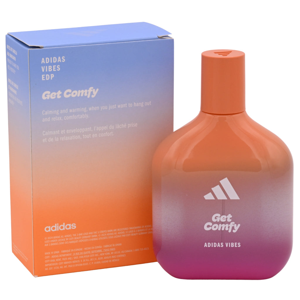 Adidas Vibes Get Comfy Eau de Parfum Spray for Men 3.3 oz (100 ml) - New Retail Box