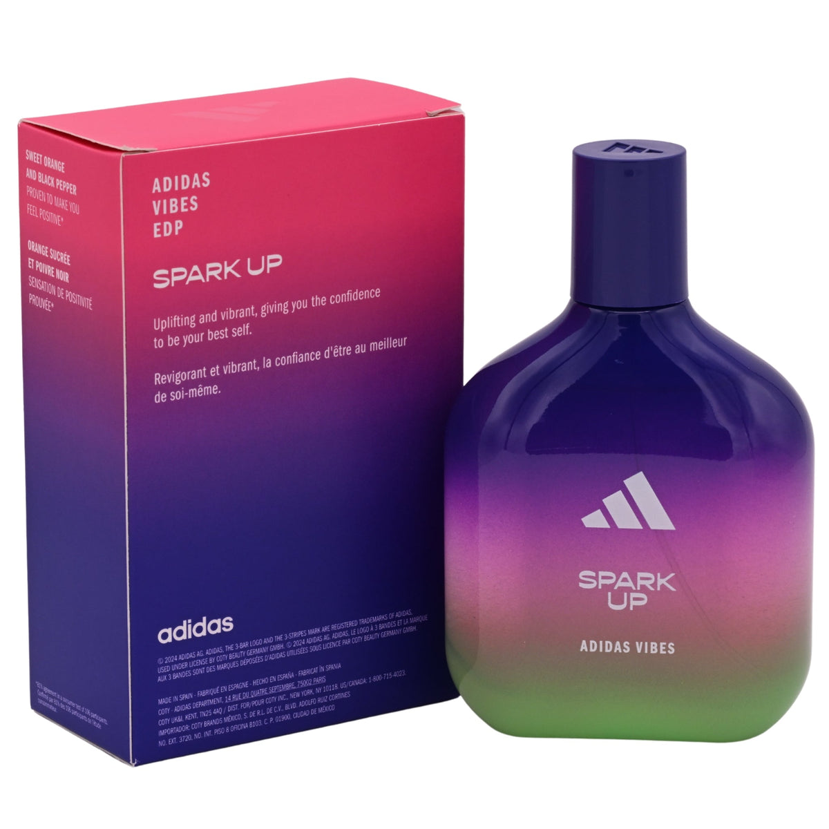 Adidas Vibes Spark Up Eau de Parfum Spray Unisex 3.3 fl oz (100 ml) - Adidas