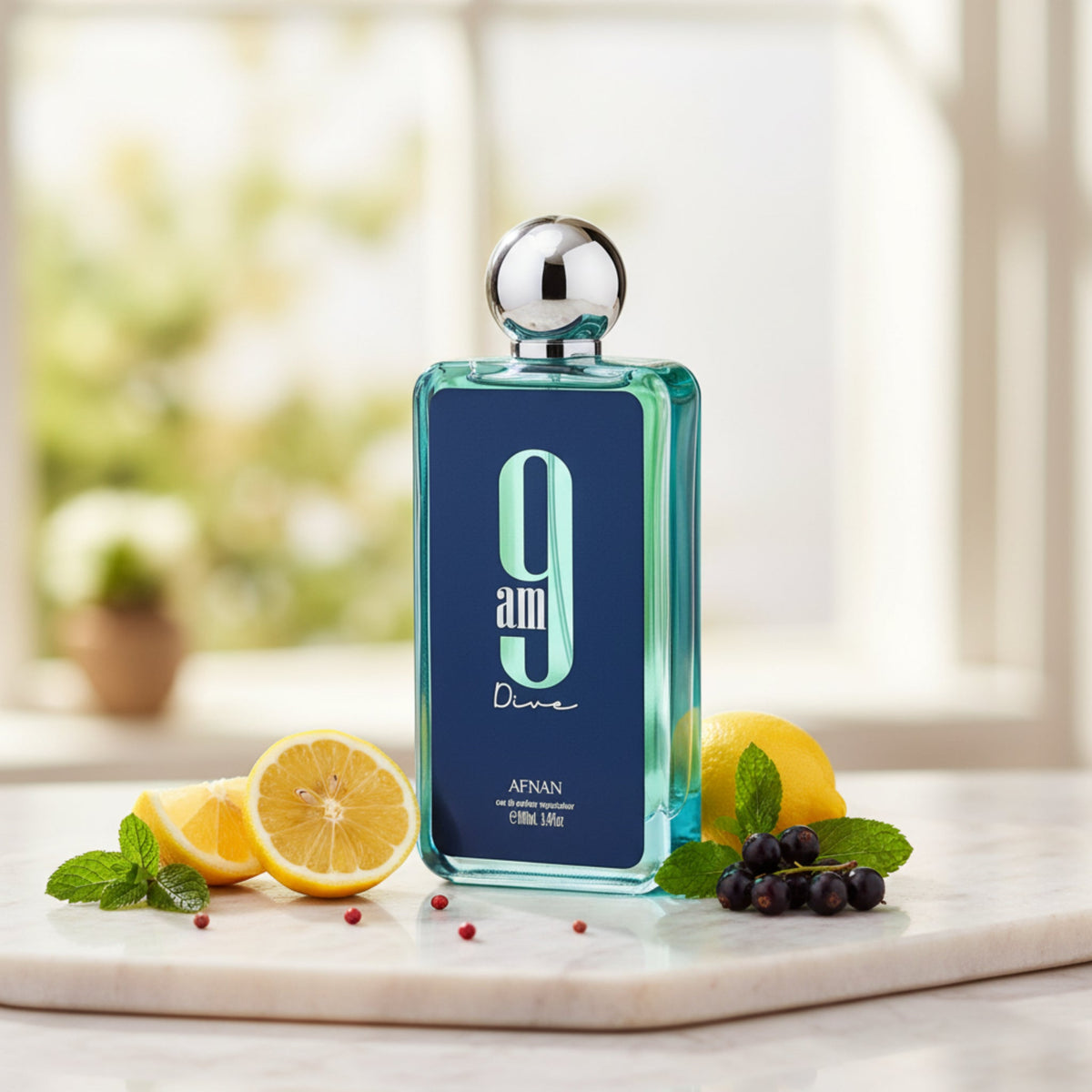 AFNAN 9AM Dive Eau de Parfum Spray Unisex 3.4 oz / 100 ml New Retail Box