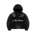 Balkan Zip Hoodie Vintage Black