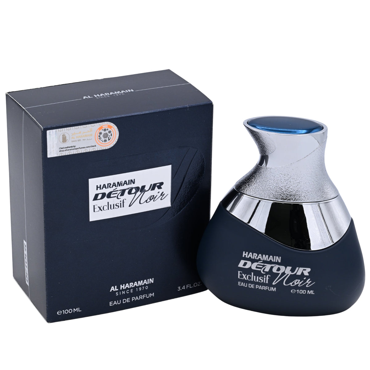 Al Haramain Detour Noir Exclusif Eau de Parfum (EDP) Spray Unisex 3.4 oz New Retail Box