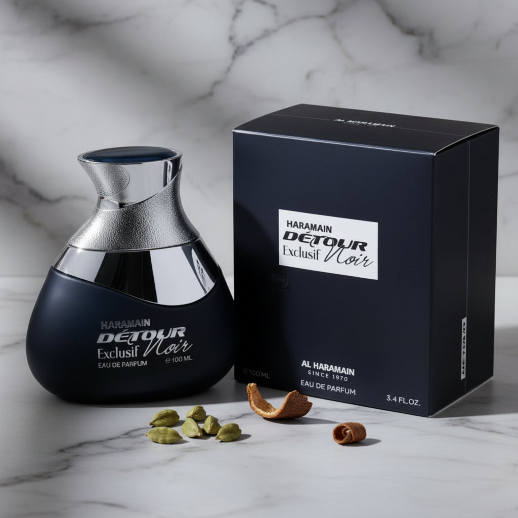 Al Haramain Detour Noir Exclusif Eau de Parfum (EDP) Spray Unisex 3.4 oz New Retail Box