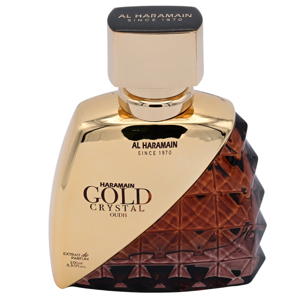 Al Haramain Gold Crystal Oudh Extrait de Parfum Spray Unisex 3.33 oz (100ml) New Retail Box