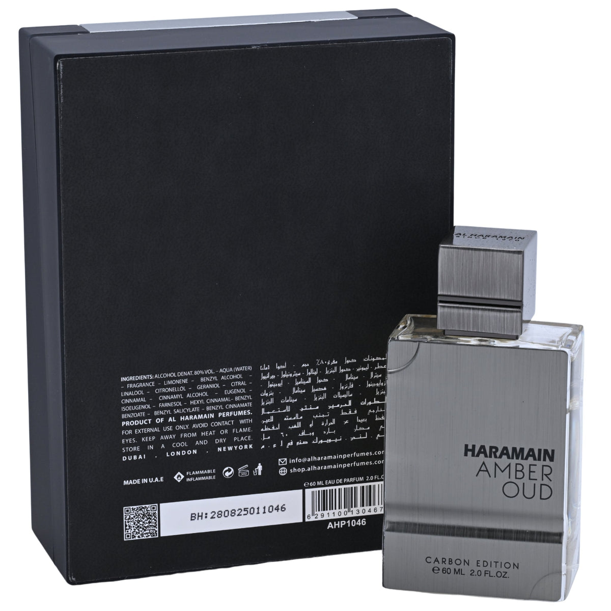 Amber Oud Carbon Edition by Al Haramain for Unisex EDP 2.0 oz New in Box