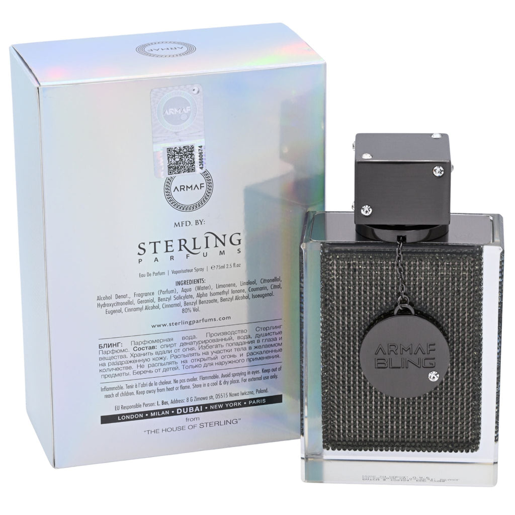 Armaf Club De Nuit Bling Eau de Parfum Spray Cologne for Men 2.5 oz / 75 ml