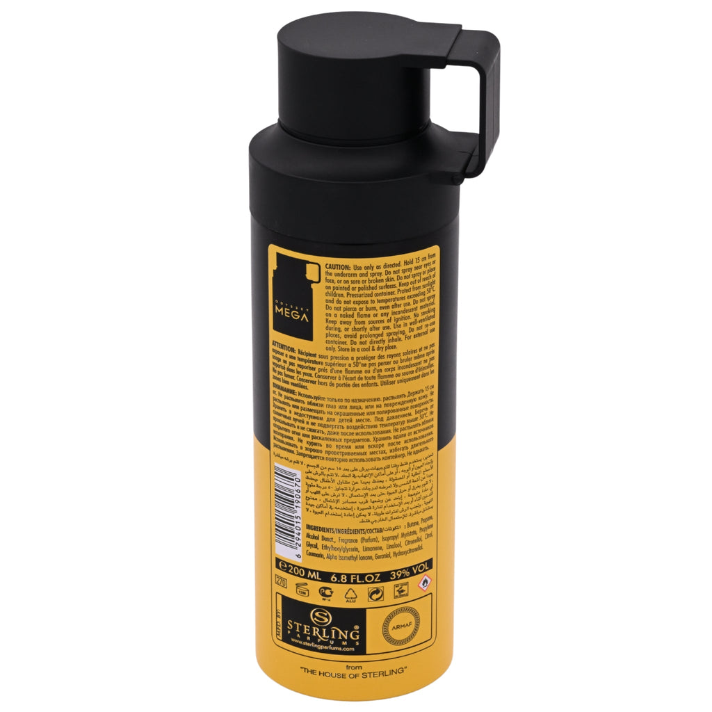 Armaf Odyssey Mega Body Spray Deodorant for Men 6.8 oz (200 ml) by Armaf