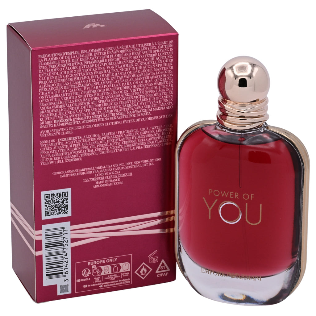 Armani Emporio Armani Power of You Eau de Parfum Spray for Women 3.0 oz / 90 ml