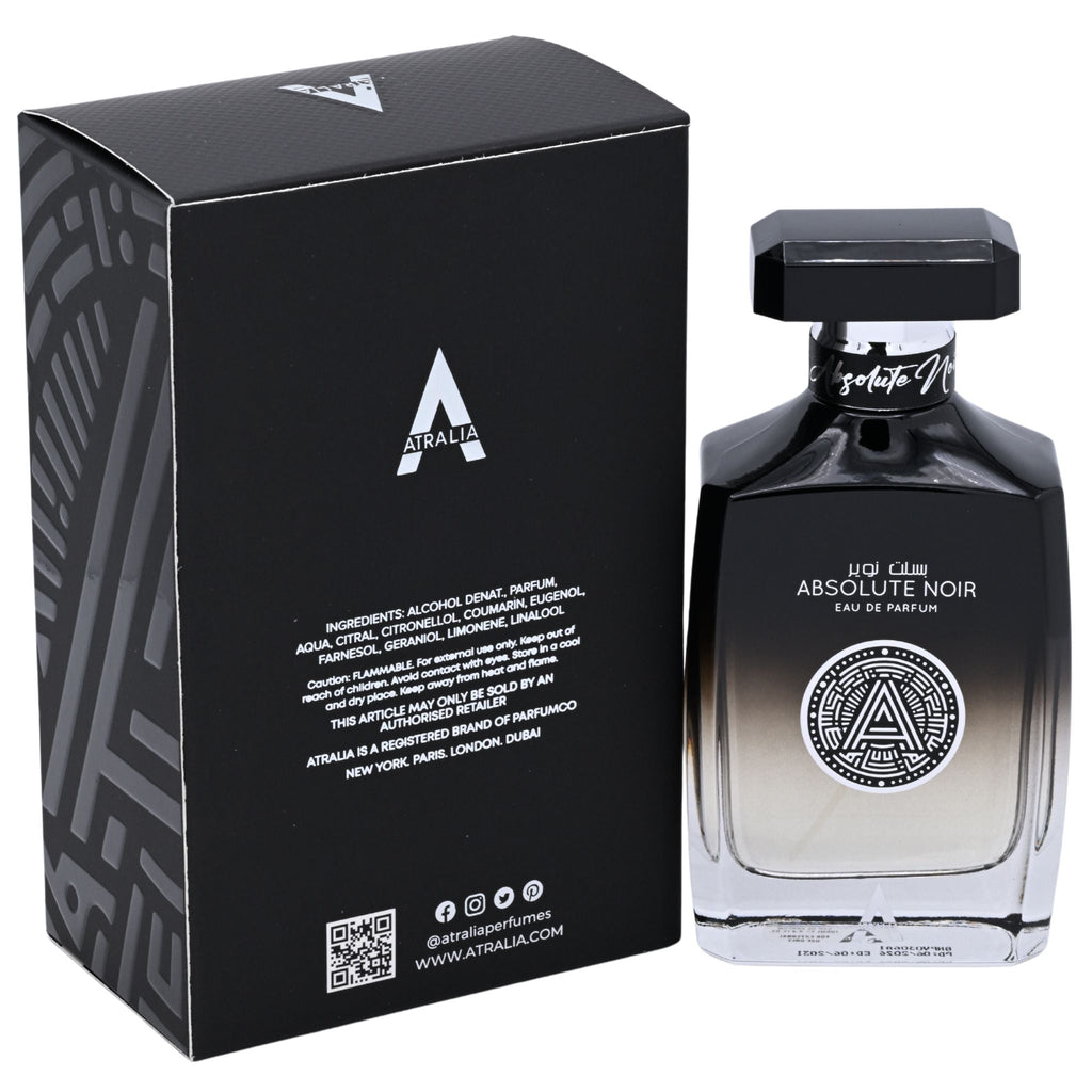 Atralia Absolute Noir Eau de Parfum (EDP) Spray for Men 3.4 oz / 100 ml