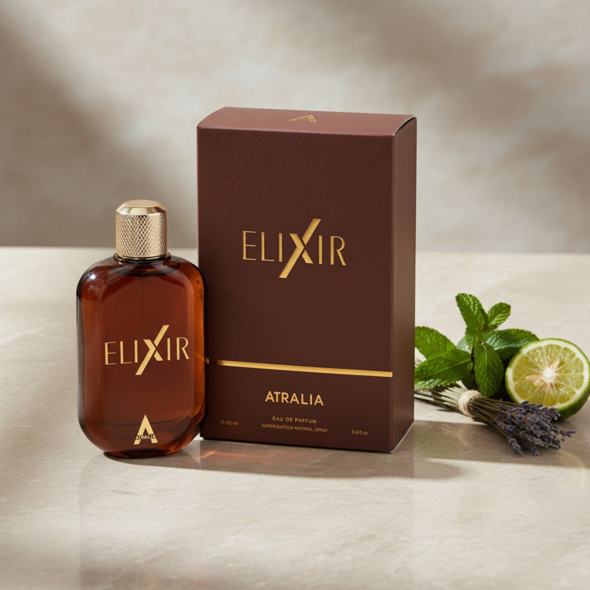 Atralia Elixir Eau de Parfum (EDP) Spray for Men 3.4 oz / 100 ml New Retail Box