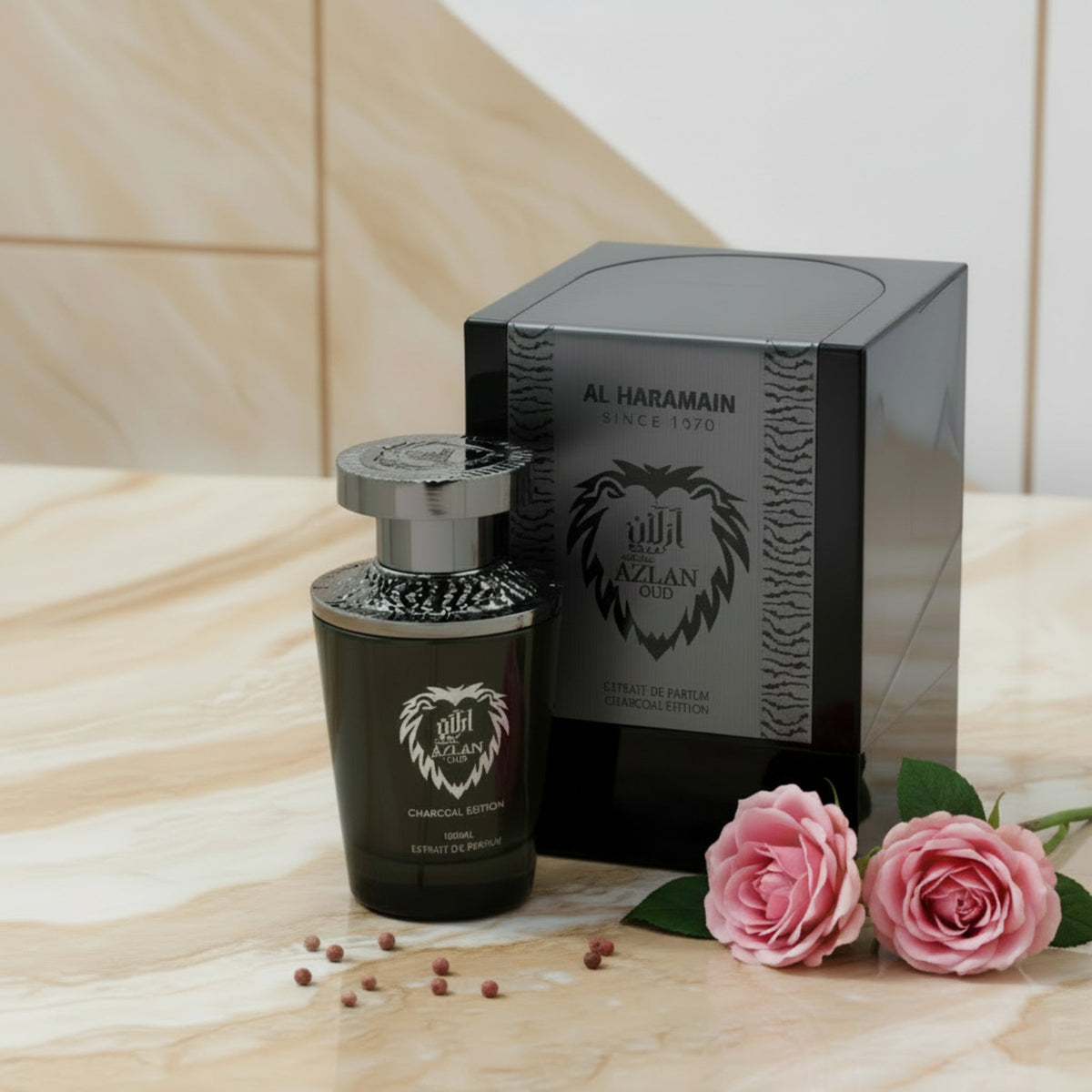 Azlan Oud Charcoal Edition by Al Haramain for Unisex EDP 3.3 / 3.4 oz New in Box