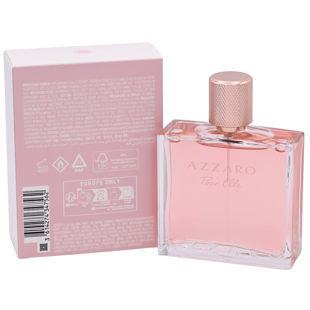 Azzaro Pour Elle Eau de Parfum Spray for Women 3.38 oz (100 ml) by Azzaro