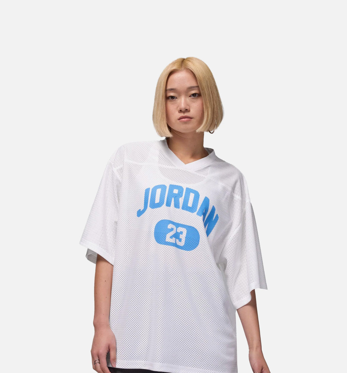 Brooklyn 23 Mesh Womens Jersey - White/University Blue