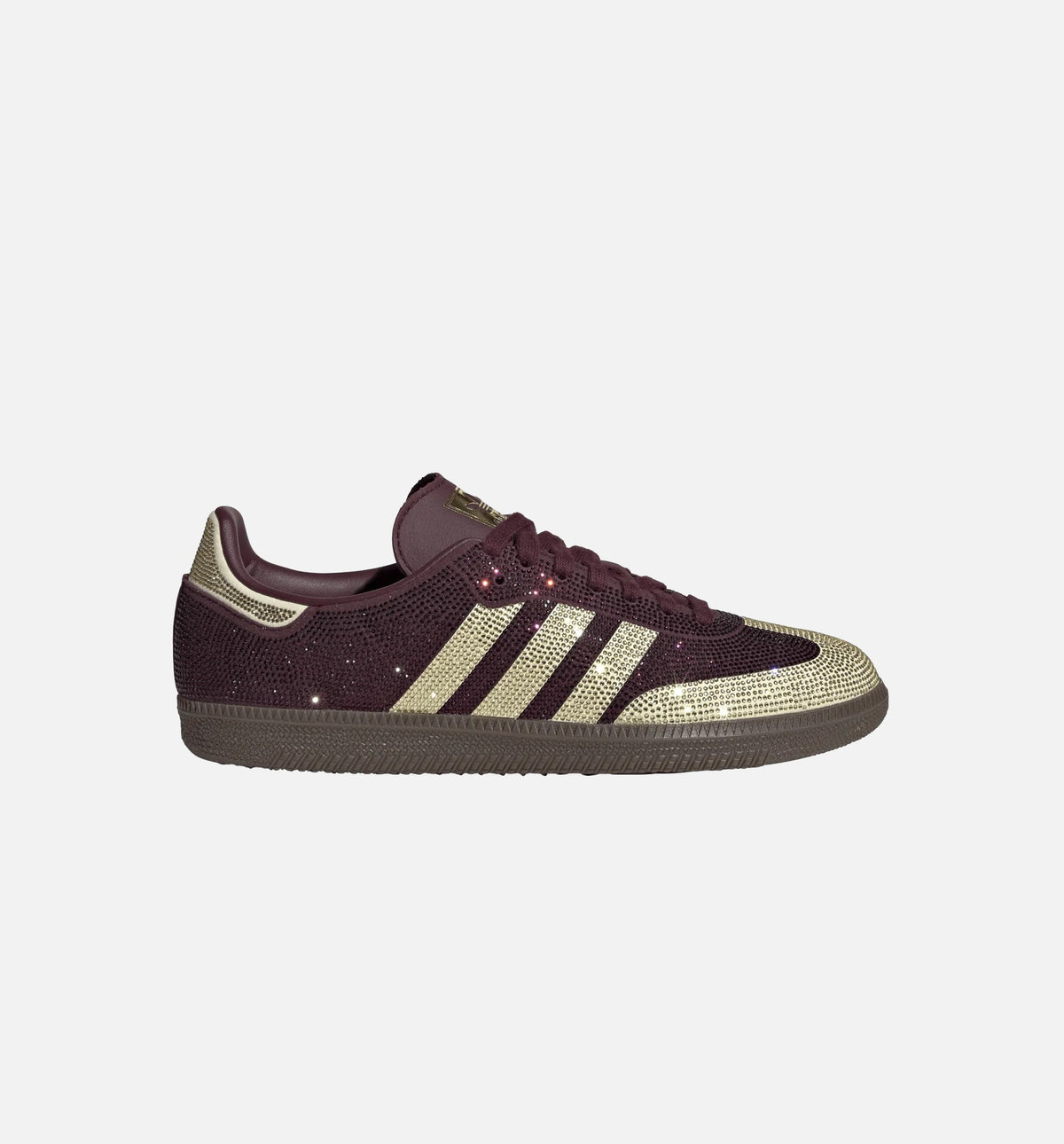 Samba OG Rhinestone Womens Lifestyle Shoe - Maroon/Gold