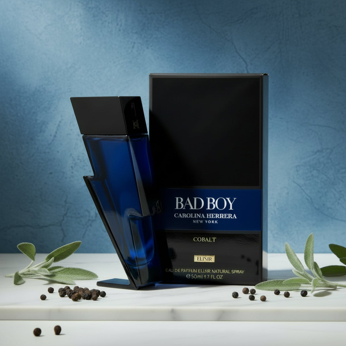 Bad Boy Cobalt Elixir by Carolina Herrera cologne EDP 1.7 oz New in Box