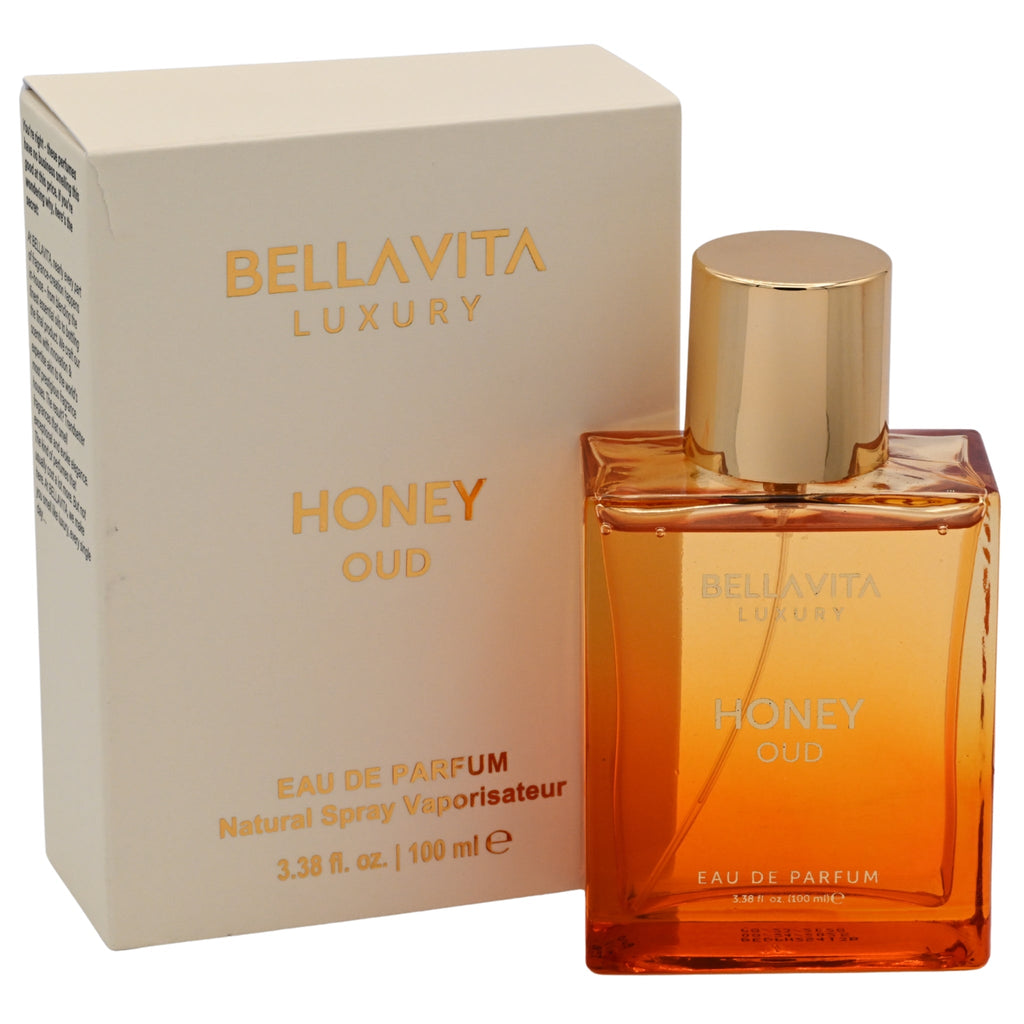 Bellavita Luxury Honey Oud Eau de Parfum Spray Unisex 3.38 fl oz (100 ml) - New Retail Box