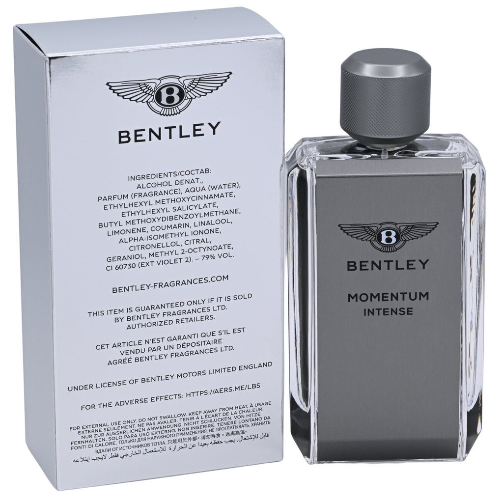 Bentley Momentum Intense EDP Spray Men 3.4 oz 100ml