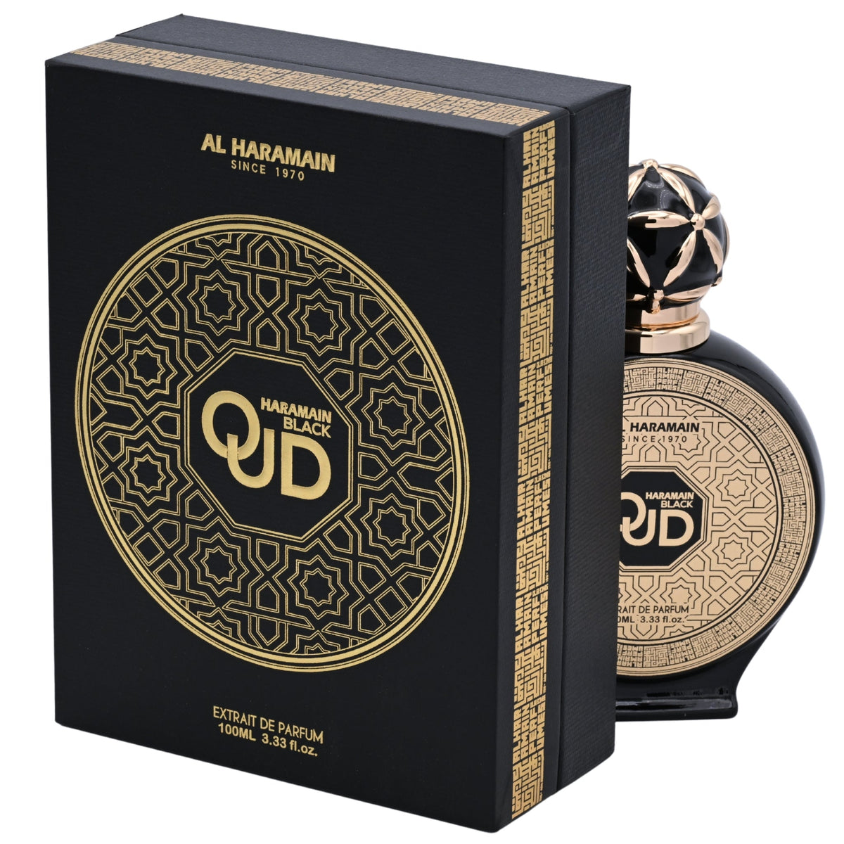 Black Oud by Al Haramain for Unisex EDP 3.3 / 3.4 oz New in Box