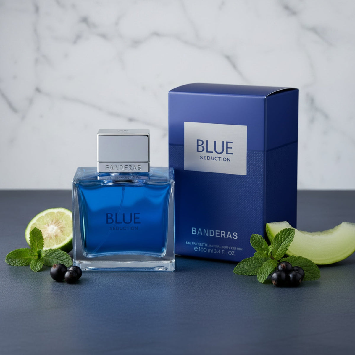 Blue Seduction Men by Antonio Banderas 3.4 oz for Men edt New In Box